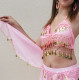 Vêtements de danse orientale à pièces rose