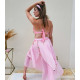 Vêtements de danse orientale à pièces rose