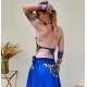 Femme Costume danse du ventre bleu roy