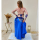 Femme Costume danse du ventre bleu roy