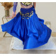 Femme Costume danse du ventre bleu roy