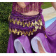 Costume de danse orientale Reine du désert violet top et jupe