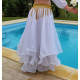 Tenue de danse Top blanc et jupe grand ampleur