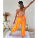 Tenue de danse indienne et orientale orange 