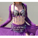 Tenue de danse orientale 3 pièces violette
