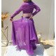 Tenue de danse orientale 3 pièces violette