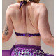 Tenue de danse orientale 3 pièces violette