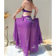 Tenue de danse orientale 3 pièces violette