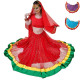 Tenue Bollywood femme pas cher choli et jupe