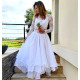 Haut dentelle manches longues