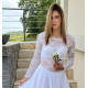 Haut dentelle manches longues