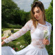 Haut dentelle manches longues