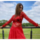 Haut dentelle et jupe aspect coton flamenco
