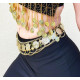 Tenue de danse orientale top et jupe fendu noir