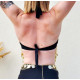 Tenue de danse orientale top et jupe fendu noir