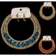 Parure de bijoux indiens en strass