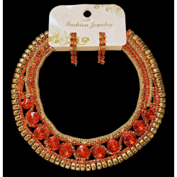 Parure de bijoux indiens en strass