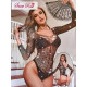 Body Femme noir et strass cristal