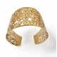 Bracelet de poignet doré spirale