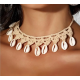 Collier coquillage Cauris ras de cou