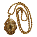 Collier oriental meskia goutte plaqué or
