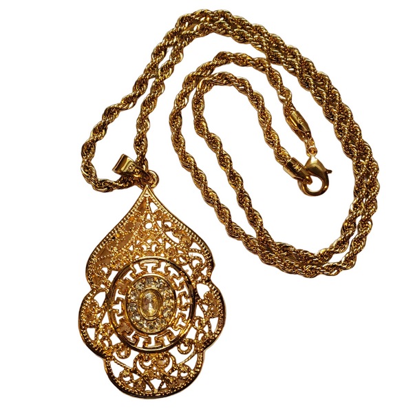 Collier oriental plaqué or