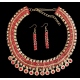 Parure collier strass + Boucles d'oreilles 