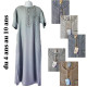 Qamis garçon col plat manches courtes 