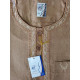 Qamis garçon col plat manches courtes 