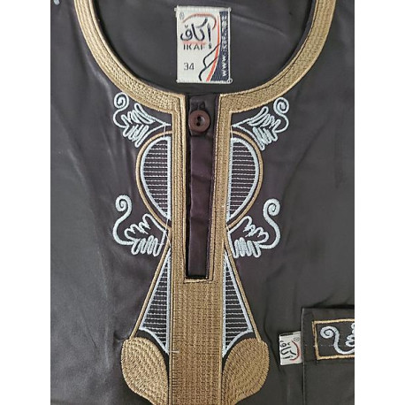 Qamis luxe jeune garçon manches courtes 