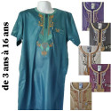 Qamis luxe jeune garçon manches courtes 