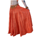 Jupe Tribale de Danse Orientale Grande Ampleur Orange