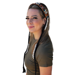 Bandeau de tête élastiqué tribal 