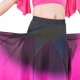 Jupe de danse orientale noire dégradé de couleur