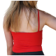 Crop top maille côtelée Femme