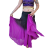 Jupe de danse orientale noire dégradé de couleur