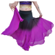 Jupe de danse orientale noire dégradé de couleur