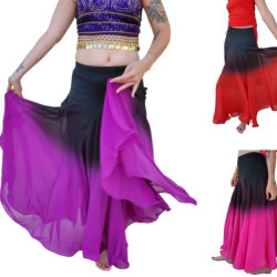 Jupe de danse orientale noire dégradé de couleur