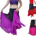 Jupe de danse orientale noire dégradé de couleur