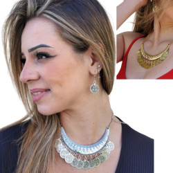 Collier Oriental et boucles d'oreilles breloques