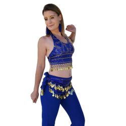 Tenue mode de cours de danse bleu royal