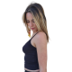 Crop top maille côtelée Femme