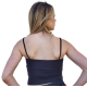 Crop top maille côtelée Femme