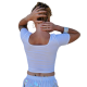 Crop top côtelé pour la Danse