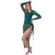 Tenue de scène danseuse orientale vert émeraude