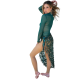 Tenue de scène danseuse orientale vert émeraude