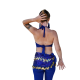 Top de Danse Femme Scintillant en Paillettes et Sequins