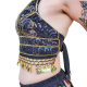 Top de Danse Femme Scintillant en Paillettes et Sequins