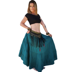 Tenue tribale de danse orientale indigo