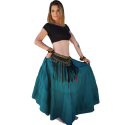 Tenue tribale de danse orientale indigo
